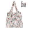 GeckoCustom Foldable Shopping Bag Reusable Travel Grocery Bag Eco-Friendly Cartoon Cat Dog Cactus Lemon Printing Tote Bag 18