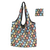 GeckoCustom Foldable Shopping Bag Reusable Travel Grocery Bag Eco-Friendly Cartoon Cat Dog Cactus Lemon Printing Tote Bag 19