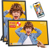 GeckoCustom FRAMEO 10.1 Inch Smart Wifi Digital Photo Frame 1280X800 IPS LCD Touch Screen, Auto-Rotate Portrait and Landscape, Built in 32GB Memory, Share Moments Instantly via Frameo App from Anywhere 21.5 Inch Frameo - Fhd