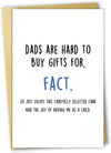 GeckoCustom Funny Bonus Dad Card for Fathers Day,Rude Greeting Card for Dad,Step Father Gifts from Stepdaughter Stepson,Stepdad Birthday Card,Even Though I’M Not from Your Sack Card 4