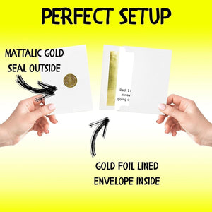 GeckoCustom Funny Card for Dad | Happy Birthday, FatherโS Day | from Daughter, Son, All of Us | Bday Gift for Father, Step Dad, Daddy | 40Th 50Th 60Th 70Th 80Th