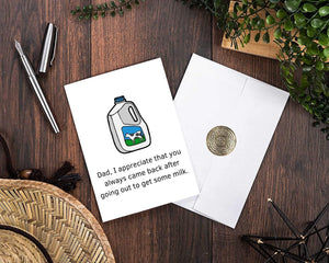 GeckoCustom Funny Card for Dad | Happy Birthday, FatherโS Day | from Daughter, Son, All of Us | Bday Gift for Father, Step Dad, Daddy | 40Th 50Th 60Th 70Th 80Th