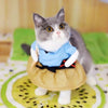 GeckoCustom Funny Cat Clothes Pirate Suit Clothes For Cat Dog Costume Clothing Corsair Halloween Clothes Dressing Up Cat Party Costume Suit Cat Kimono Suit / Size 2