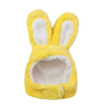 GeckoCustom Funny Cat Headgear Cute Rabbit Ears Cap for Cats Warm Plush Pet Hat Christmas Cosplay Props PhotoProp Kitten Headwear Supplies Yellow