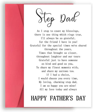 GeckoCustom Funny Dog Dad Fathers Day Card from Son Daughter, Cute Dog Dad Gifts for Men, Happy Father’S Day Card for Him B