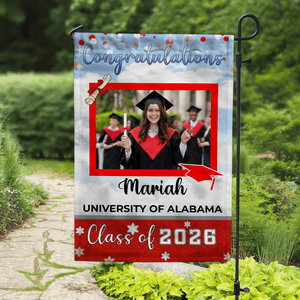 GeckoCustom Graduation Flag To Graduation Class Of 2025 HA75 891888 12"x18"