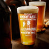 GeckoCustom Great Grandpa Great Dad Laser Engraved Beer Glass Personalized Gift TA29 890997 16oz