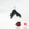 GeckoCustom Handfree Bird/Feather Cat Wand with Bell Powerful Suction Cup Interactive Toys for Cats Kitten Hunting Exercise Pet Products Replacement 14 Only