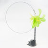 GeckoCustom Handfree Bird/Feather Cat Wand with Bell Powerful Suction Cup Interactive Toys for Cats Kitten Hunting Exercise Pet Products Green Feather Set