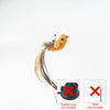GeckoCustom Handfree Bird/Feather Cat Wand with Bell Powerful Suction Cup Interactive Toys for Cats Kitten Hunting Exercise Pet Products Replacement 02 Only