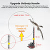 GeckoCustom Handfree Bird/Feather Cat Wand with Bell Powerful Suction Cup Interactive Toys for Cats Kitten Hunting Exercise Pet Products