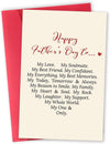 GeckoCustom Happy Father'S Day Card for Dog Dad, Funny Dog Dad Gifts for Men Him, Best Dog Dad Card, Gifts from Dog, Lovely Dog Dad Father'S Day Card from Son Daughter Big Love
