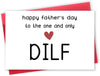 GeckoCustom Happy Father'S Day Card for Dog Dad, Funny Dog Dad Gifts for Men Him, Best Dog Dad Card, Gifts from Dog, Lovely Dog Dad Father'S Day Card from Son Daughter Dilf