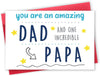 GeckoCustom Happy Father'S Day Card for Dog Dad, Funny Dog Dad Gifts for Men Him, Best Dog Dad Card, Gifts from Dog, Lovely Dog Dad Father'S Day Card from Son Daughter Dad Papa