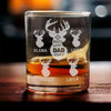 GeckoCustom Happy Father's Day Hunting Reindeer Rock Glass HO82 890508