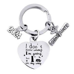 GeckoCustom I Graduation Metal Keychain T286 HN590 2023GKYC014