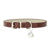 GeckoCustom Leather Small Dog Cat Collar with Bell as picture7 / XS