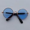 GeckoCustom Lovely Vintage Round Cat Sunglasses Reflection Eye wear glasses For Small Dog Cat Pet Photos Pet Products Props Accessories R / M