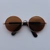 GeckoCustom Lovely Vintage Round Cat Sunglasses Reflection Eye wear glasses For Small Dog Cat Pet Photos Pet Products Props Accessories H / M