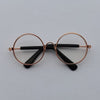 GeckoCustom Lovely Vintage Round Cat Sunglasses Reflection Eye wear glasses For Small Dog Cat Pet Photos Pet Products Props Accessories T / M