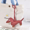 GeckoCustom Men's Car Dachshund Bulldog Keychain PU Leather Dog Keychains Fashion for Women Bag Pendant Jewelry Trinket Key Ring Key Chain