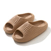 GeckoCustom Men Women House Shoes Platform Slippers Indoor Home Non-slip Slippers Peep Toe Coffee / 36-37
