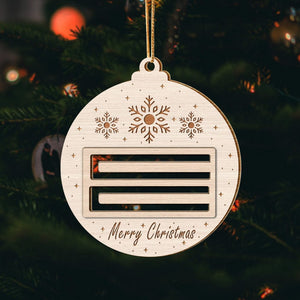 GeckoCustom Merry Christmas Wood Money Holder Ornament HO82 893124