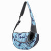 GeckoCustom Mesh Oxford Pet Outdoor Travel Pet Puppy Carrier Handbag Pouch Single Shoulder Bag Sling Mesh Comfort Travel Tote Shoulder Bag Camouflage blue / S