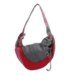 GeckoCustom Mesh Oxford Pet Outdoor Travel Pet Puppy Carrier Handbag Pouch Single Shoulder Bag Sling Mesh Comfort Travel Tote Shoulder Bag Fabric Red / S