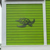 GeckoCustom Metal Sea Turtle Ornament Beach Theme Decor Art Decorations Wall Hanging for Home Garniture Living Room Bedroom Bathroom Decals