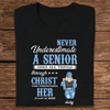 GeckoCustom Never Underestimate A Senior Graduation Shirt, Back To School Gift HN590 HA75 891890