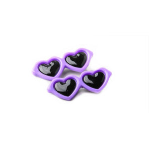 GeckoCustom New Pet Lovely Heart Sunglasses Hairpins Purple / 1pcs