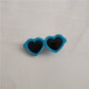 GeckoCustom New Pet Lovely Heart Sunglasses Hairpins Blue / 1pcs