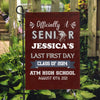 GeckoCustom Officially A Senior 2024 Back To School Flag 12"x18"