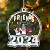 GeckoCustom Personalized 2024 Ornament Besties Forever Acrylic Ornament HO82 891254