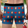 GeckoCustom Personalized Face Hands White Men's Boxer Briefs DA199 889344