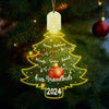 GeckoCustom Personalized Gift Our Grandkids Christmas Tree With Names Led Acrylic Ornament HA75 891907 3 inches