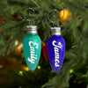 GeckoCustom Personalized Name Fillable Glitter Light Bulb Christmas Ornament HO82 893160 3.5 inches