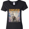 GeckoCustom Personalized Photo Retro Vintage Cat Portrait Shirt DA199 889683 Women V-neck / V Black / S