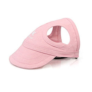 GeckoCustom Pet Baseball Caps Cute Dog Sun Hats Puppy Wear-resistant Peaked Cap Summer Outdoor Sun-proof Universal Solid Oxford Caps A-pink / XS