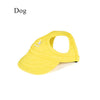 GeckoCustom Pet Baseball Caps Cute Dog Sun Hats Puppy Wear-resistant Peaked Cap Summer Outdoor Sun-proof Universal Solid Oxford Caps B-yellow / XS