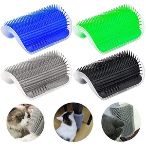 GeckoCustom Pet Brush Comb Play Cat Toy Softer Cat Self Groomer Massage Comb with Catnip Cat Face Scratcher for Kitten Puppy Cat Accessories