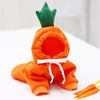GeckoCustom Pet Clothes Dogs Hooded Sweatshirt Fruit Warm Coat Cat Sweater Cold Weather Costume for Puppy Small Medium Large Dog Cat Clothes Orange / XS