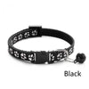 GeckoCustom Pet Collar With Bell Cartoon Footprint Colorful Dog Puppy Cat Accessories Kitten Collar Adjustable Safety Bell Ring Necklace Pet w