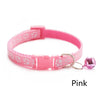 GeckoCustom Pet Collar With Bell Cartoon Footprint Colorful Dog Puppy Cat Accessories Kitten Collar Adjustable Safety Bell Ring Necklace Pet q