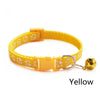 GeckoCustom Pet Collar With Bell Cartoon Footprint Colorful Dog Puppy Cat Accessories Kitten Collar Adjustable Safety Bell Ring Necklace Pet u