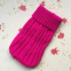 GeckoCustom Pet Dog Cat Clothing Winter Autumn Warm Cat Knitted Sweater Jumper Puppy Pug Coat Clothes Pullover Knitted Shirt Kitten Clothes Hot Pink / XS / China