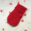 GeckoCustom Pet Dog Cat Clothing Winter Autumn Warm Cat Knitted Sweater Jumper Puppy Pug Coat Clothes Pullover Knitted Shirt Kitten Clothes Red / XS / China
