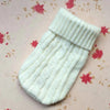 GeckoCustom Pet Dog Cat Clothing Winter Autumn Warm Cat Knitted Sweater Jumper Puppy Pug Coat Clothes Pullover Knitted Shirt Kitten Clothes White / XS / China