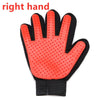 GeckoCustom Pet Hair Remover Massage Brush Grooming Glove Right Red
